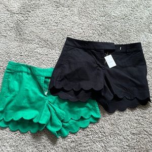 J. Crew Scallop Linen Blend Short